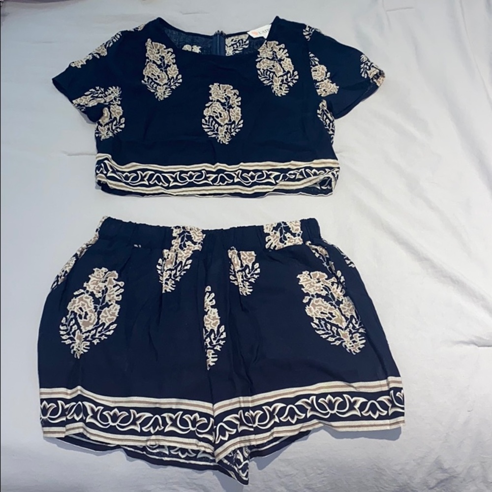 Small Blue Shorts and Blouse Set from L’ATISTE